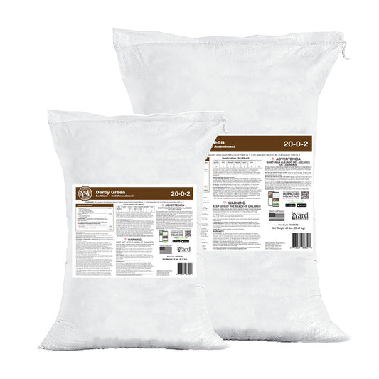 (25% Off) 20-0-2 Derby Green - Granular Lawn Fertilizer | Yard Mastery Nutrients
