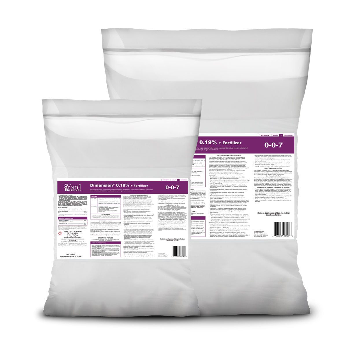 one time herbicide label 0-0-7 Dimension Pre-Emergent Herbicide