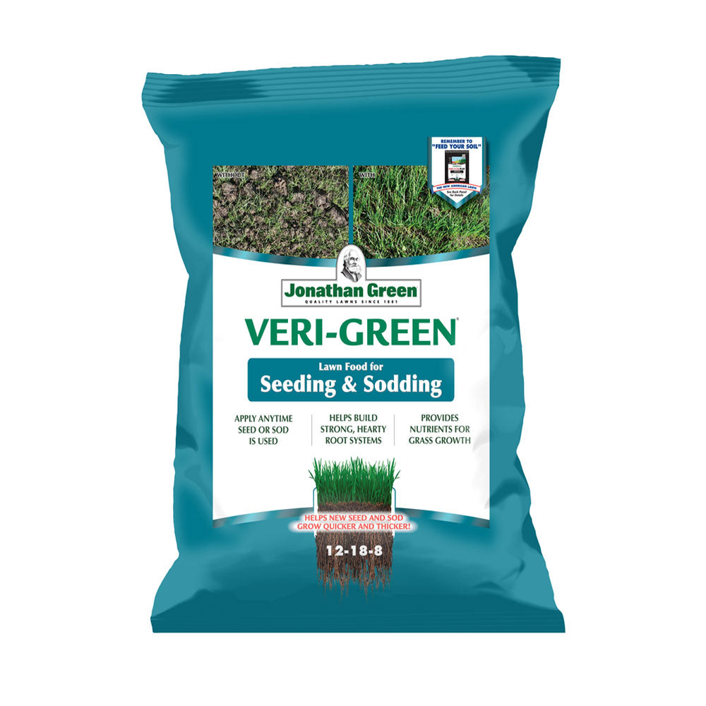 fertilizer for planting grass seed Veri-Green Starter Fertilizer for Seeding & Sodding | Jonathan Green