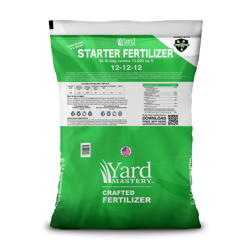 12-12-12 Starter Fertilizer 3% Iron - Bio-Nite - Granular Lawn Fertilizer | Yard Mastery