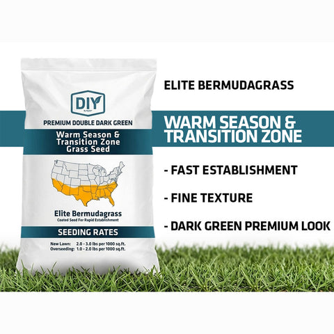 DIY Premium Double Dark Green Elite Bermudagrass Seed | MySoil