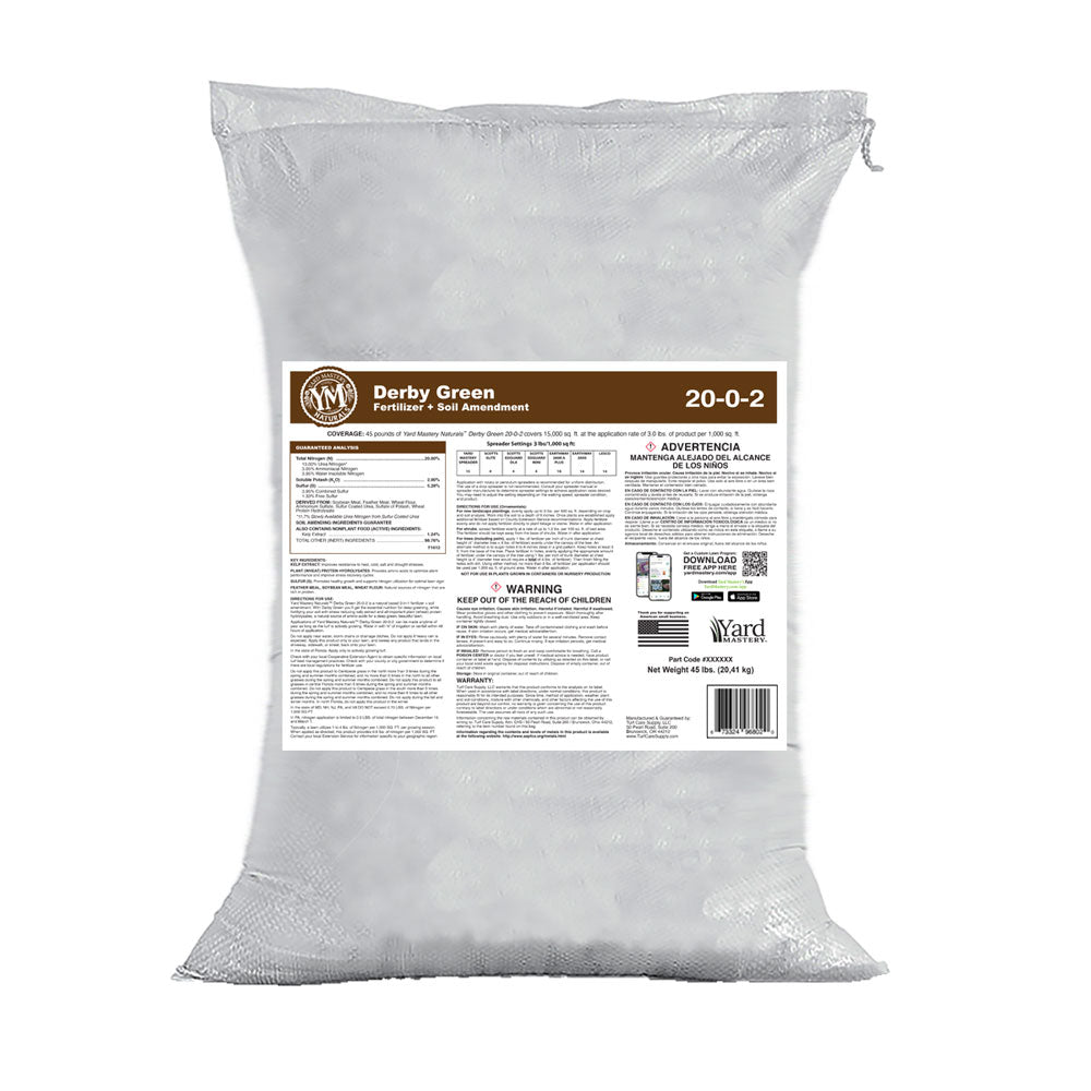 20-0-2 Derby Green - Granular Lawn Fertilizer | Yard Mastery Nutrients