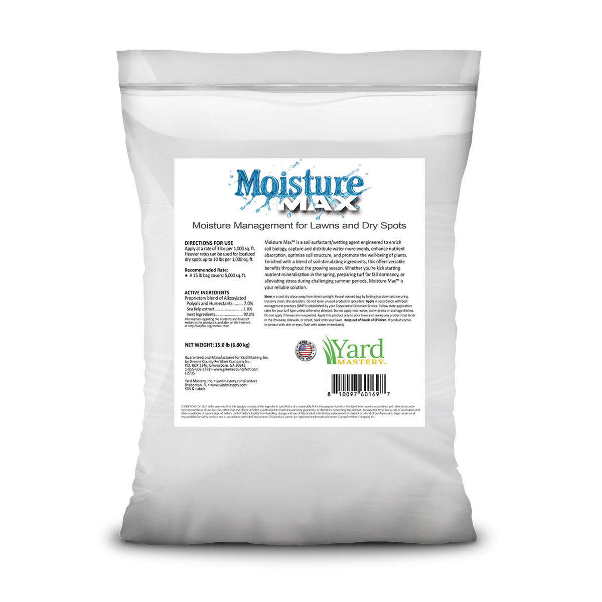 grass out max herbicide label Moisture Max Granular – Lawn Moisture Manager with Kelp 45 lbs large bag (covers 15,000 sq ft)