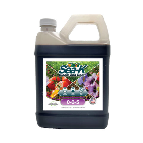 seaweed tonic for plants without fertilizer N-Ext Sea-K (Sea Kelp for Lawns) 0-0-5 Stress Reducer, Bloom and Root – Yard Mastery