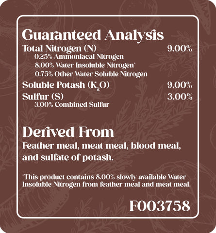 9-0-9 Organic No Phosphorus Fertilizer | OMRI Certified