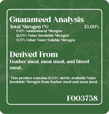 13-0-0 Organic Nitrogen Fertilizer | OMRI Certified