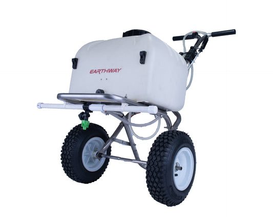 90308 - 8 Gallon Stainless Steel Push Sprayer with Hose | Earthway