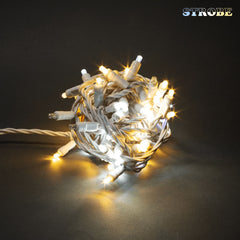 5mm Light Set 70ct Strobe Balled-4" Spacing (21') (White Wire) | Outdoor Lights and Wire Decor