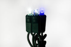 5mm Motion Light Set 50ct Balled-6" Spacing (Strobe / Twinkle) (Green Wire) | Outdoor Lights and Wire Decor