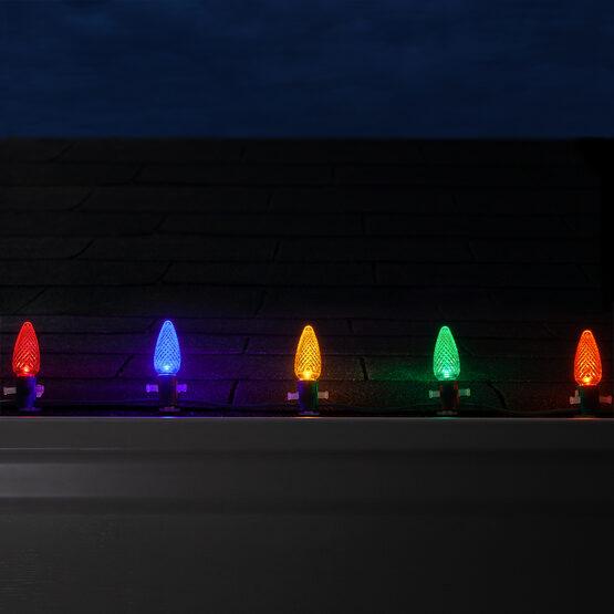 C9 LED Faceted Bulbs | Christmas Lights