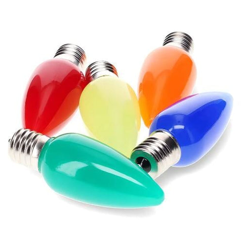 C9 LED Multi Opaque - Retro Look Bulbs (Charlie Brown) | Christmas Lights