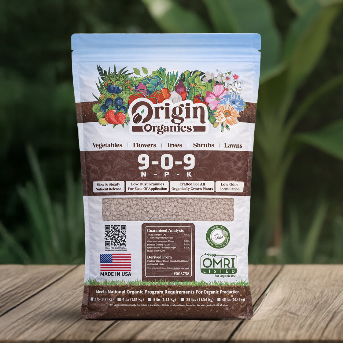 9-0-9 Organic No Phosphorus Fertilizer | OMRI Certified