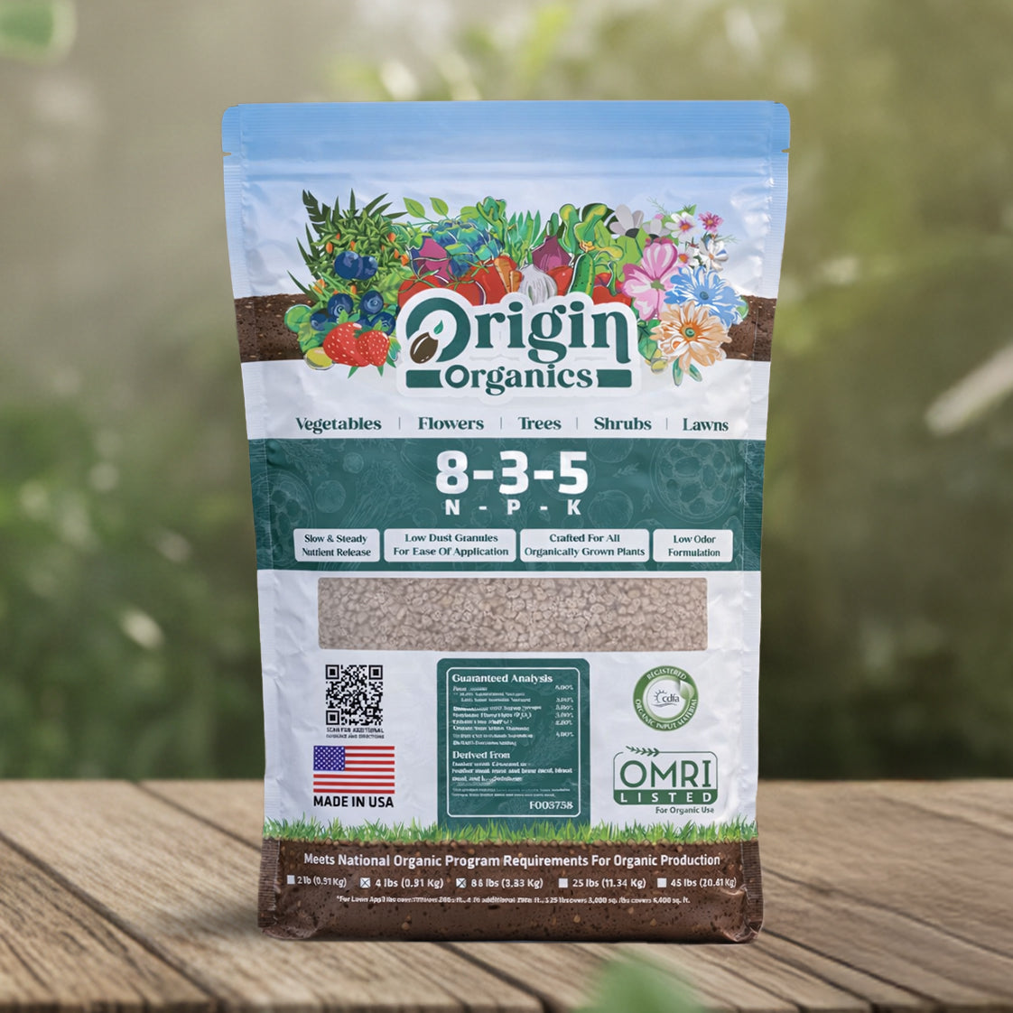8-3-5 Organic All-Purpose Fertilizer | OMRI Certified