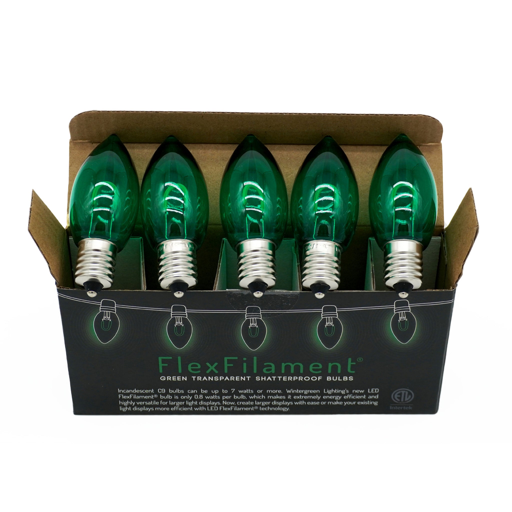 C9 LED Shatterproof FlexFilament Bulbs | Christmas Lights