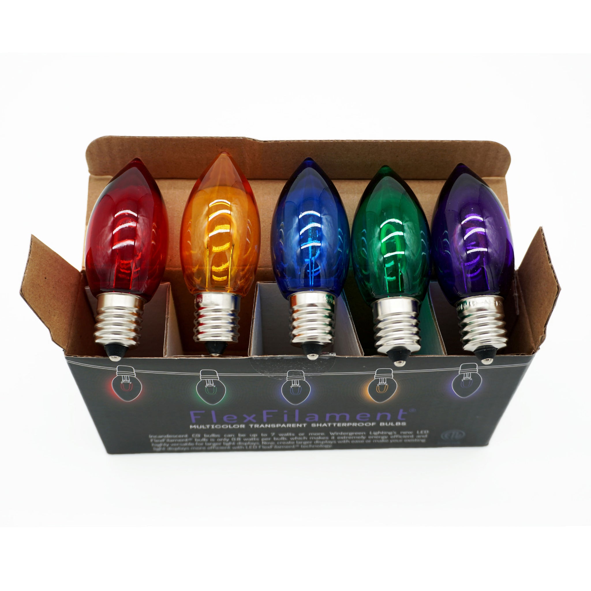 C9 LED Shatterproof FlexFilament Bulbs | Christmas Lights