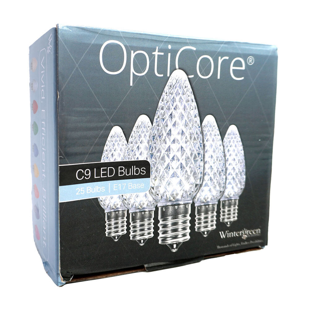C9 LED Faceted Bulbs | Christmas Lights