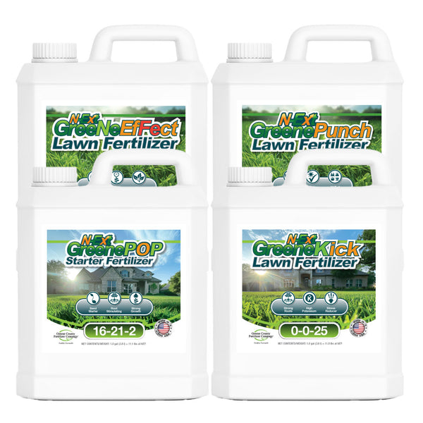 GreeNePak Lawn Fertilizer | Four Gallons | N-Ext