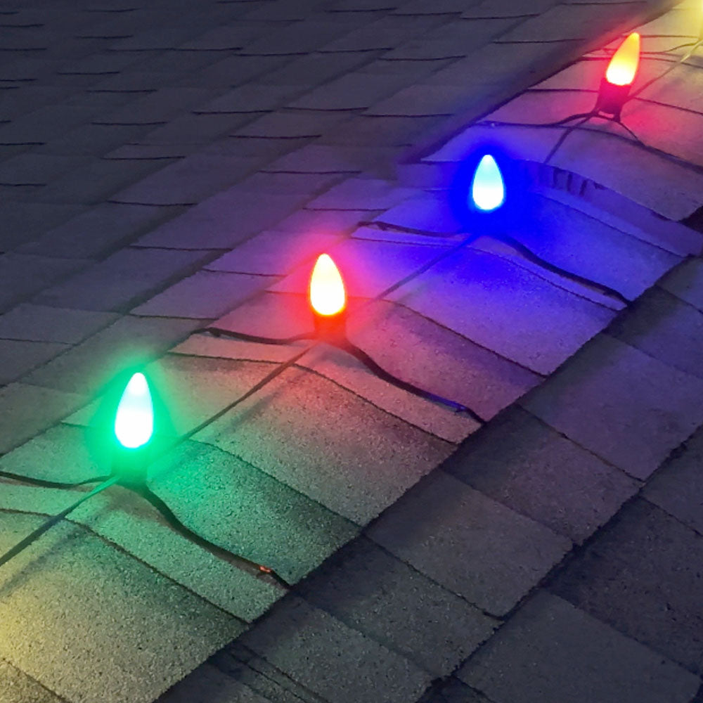 C9 LED Multi Opaque - Retro Look Bulbs (Charlie Brown) | Christmas Lights
