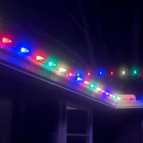C9 LED Multi Opaque - Retro Look Bulbs (Charlie Brown) | Christmas Lights