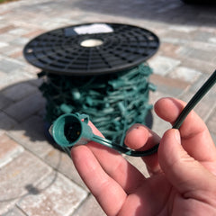 C9 Cord - Green (18 AWG/SPT1) 1,000 ft Reel | Christmas