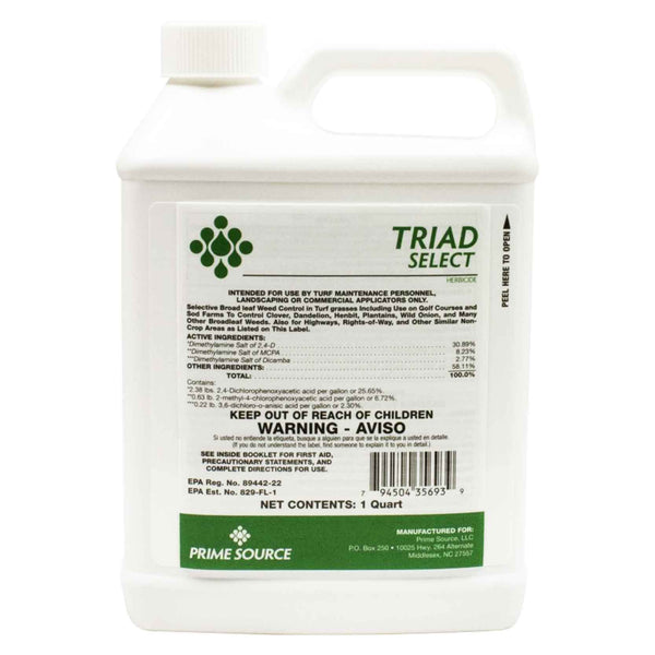 purestand herbicide label Broadleaf Weed Control - Triad Select