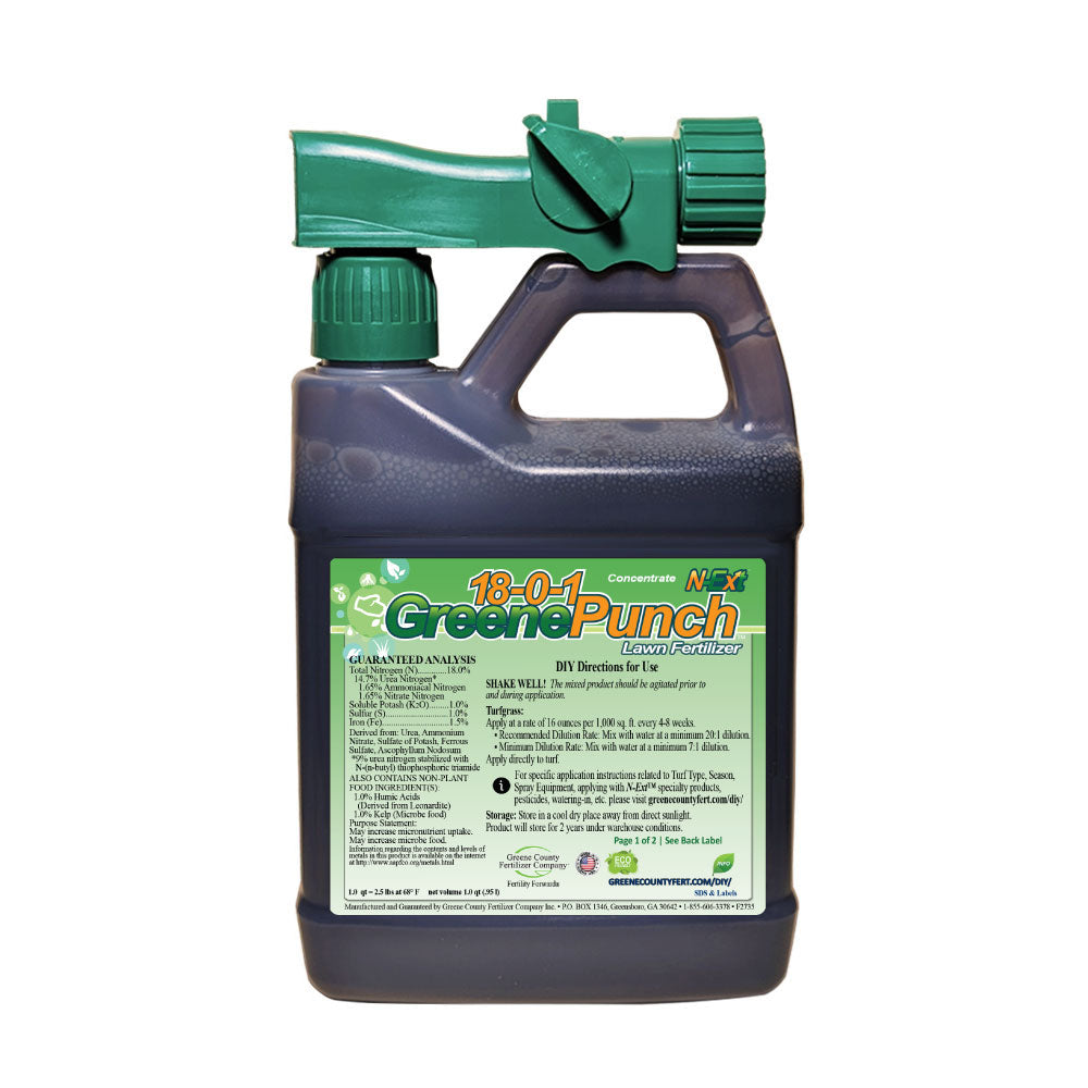 18-0-1 GreenePunch Complete Liquid Fertilizer | N-Ext