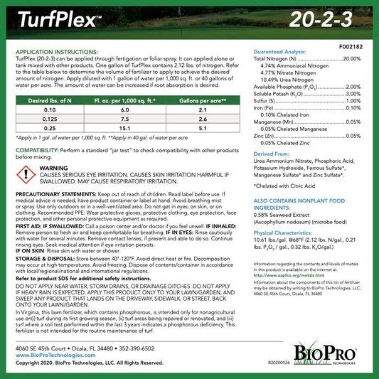 20-2-3 TurfPlex Plus SeaXtra | Ecologel