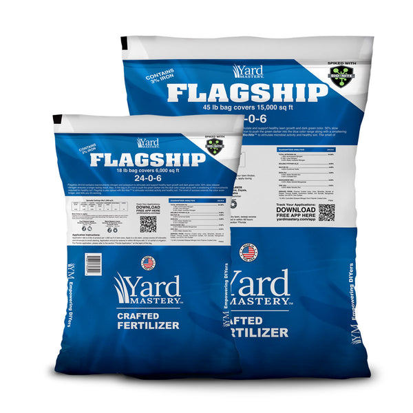 Flagship 24-0-6 Granular Lawn Fertilizer with Iron & Bio-Nite™ – Thick Green Growth for All Grass Types
