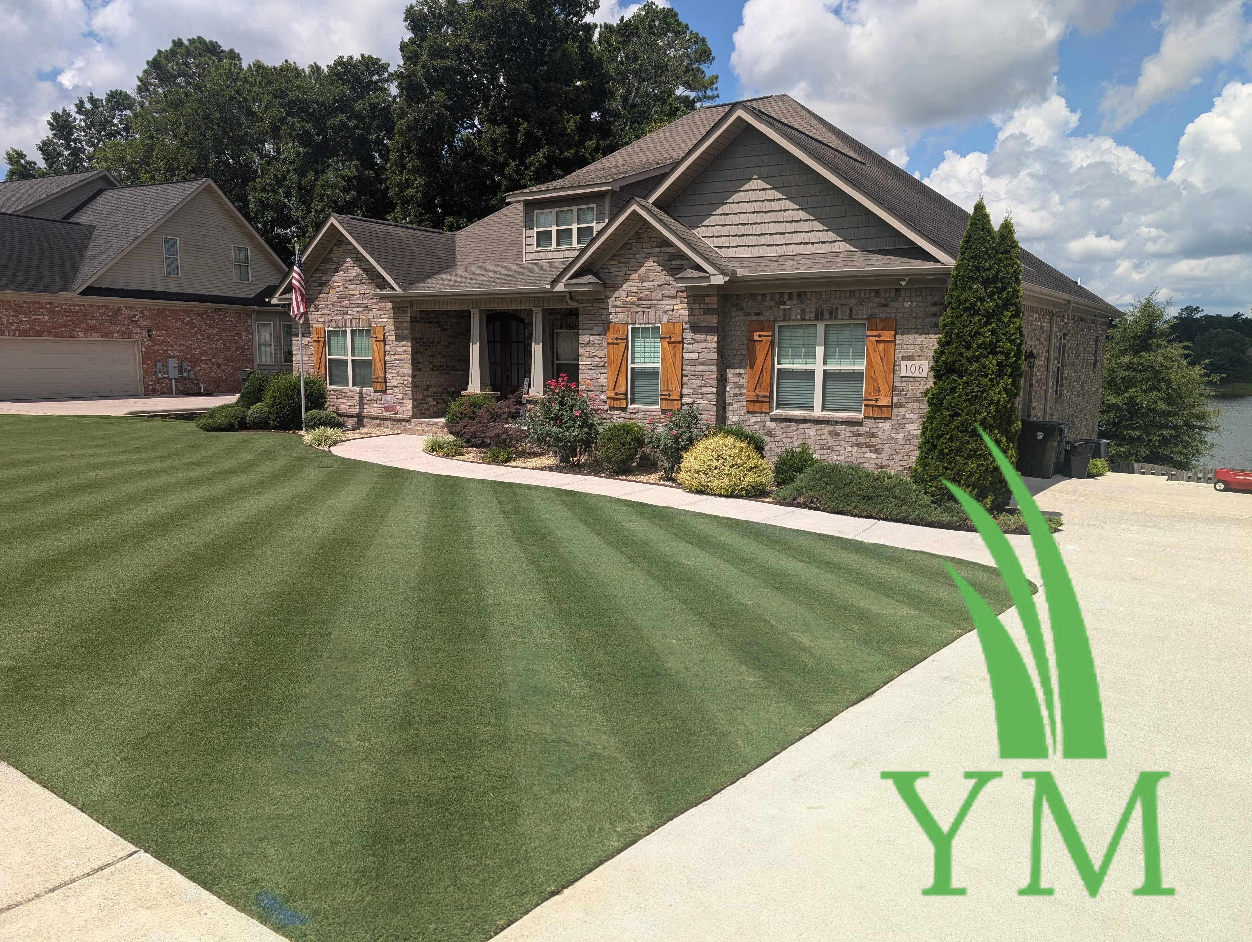Steven B.'s lawn after using Yard Mastery soil test kit and app